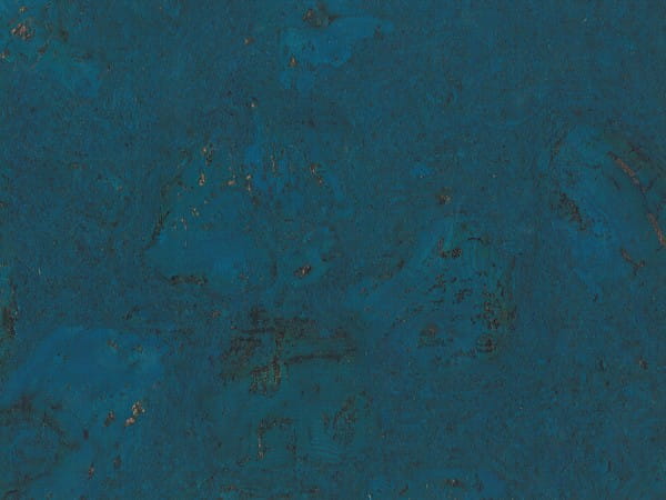 Korkboden TRECOR® CLASSIC Klebekork FRAMENTO Stärke: 4 mm, Oberfläche: ROH - Farbe: Signalblau